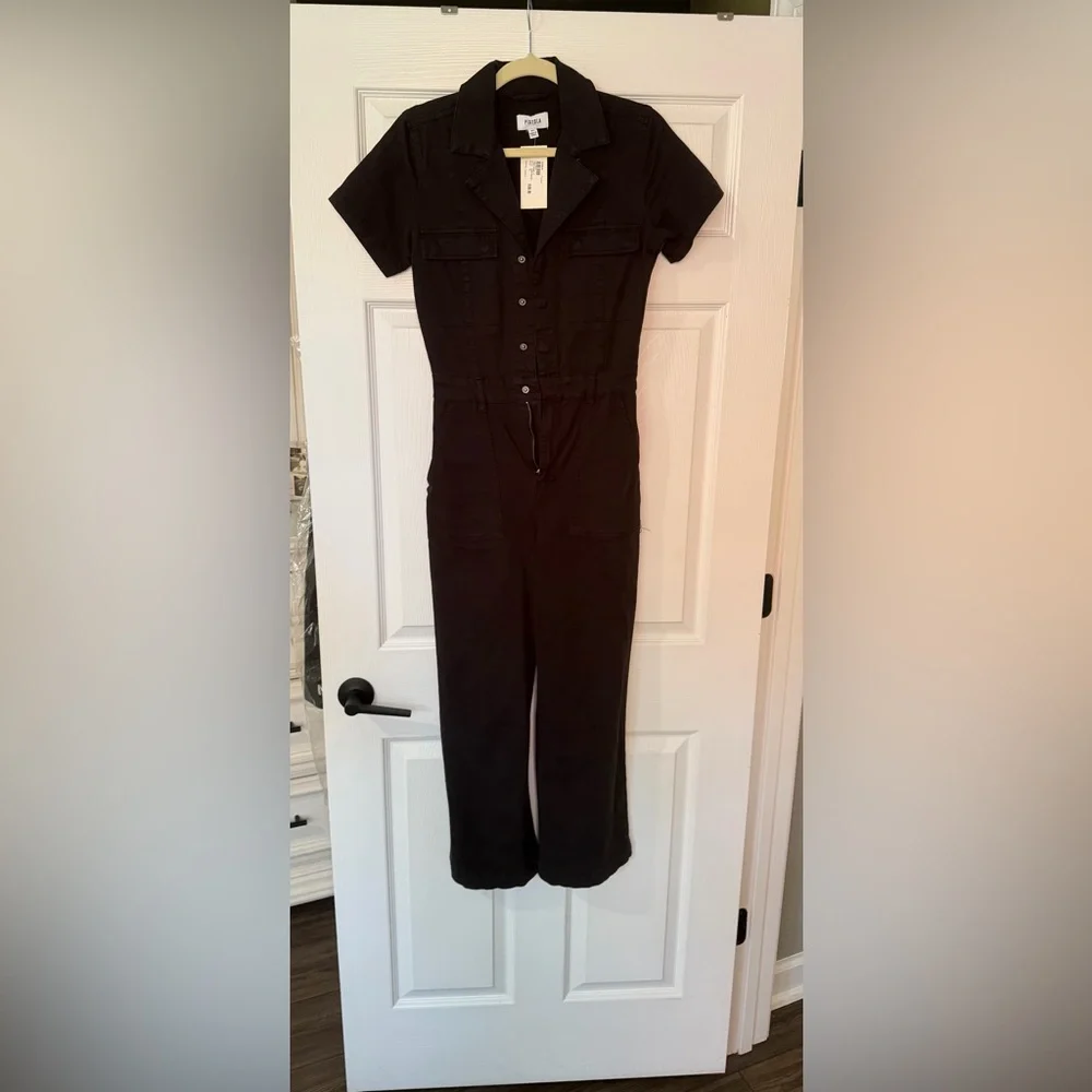 pistola Makenna Black Short-Sleeve Utility Jumpsuit - Picture 5 of 5